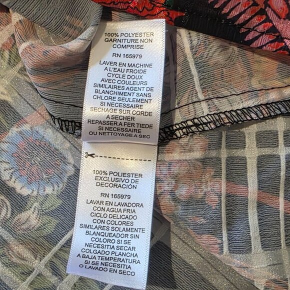 Cupio Womens Floral Peasant Top 3X 4X Plus 3/4 Boho Ruffle Puff Balloon Hippie - Picture 8 of 10